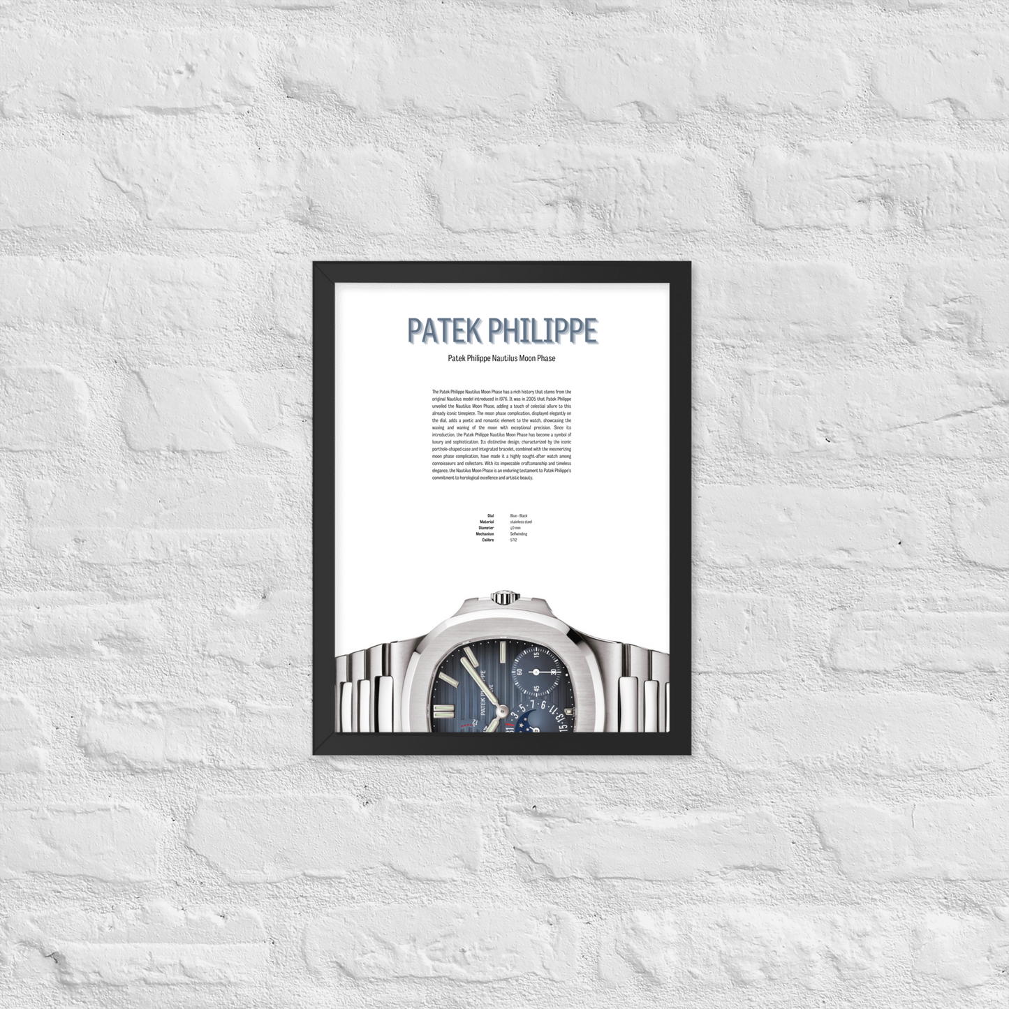 PATEK PHILIPPE Nautilus Moon Phase