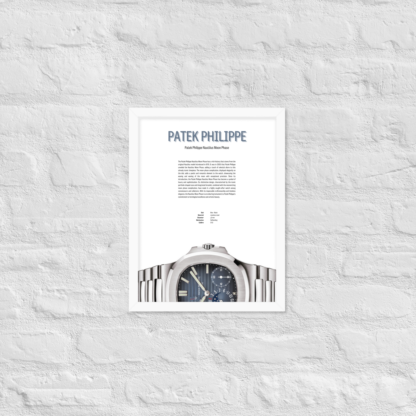 PATEK PHILIPPE Nautilus Moon Phase